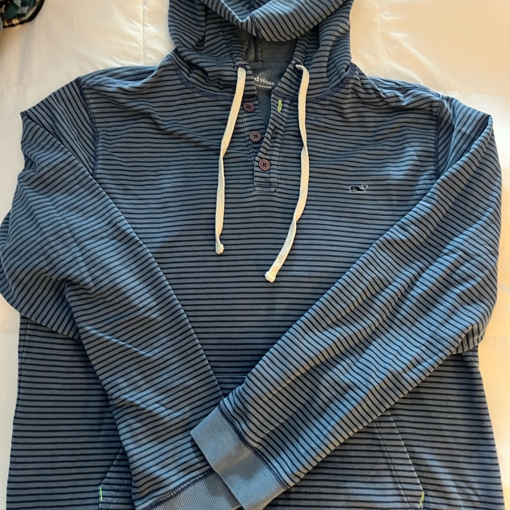 Vineyard Vines Navy Striped Men's Hoodie